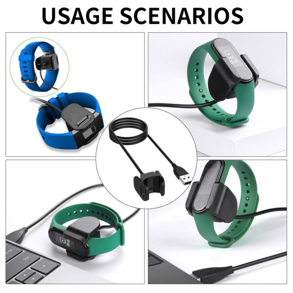 Replacement Charging Cable Compatible with Fitbit Charge 4 Charger, Exclusively Designed for Fitbit Charge 4 Fitness Tracker, Not Compatible with Charge 2 Charge 3, Secure Connection Fast Charge - Image 6