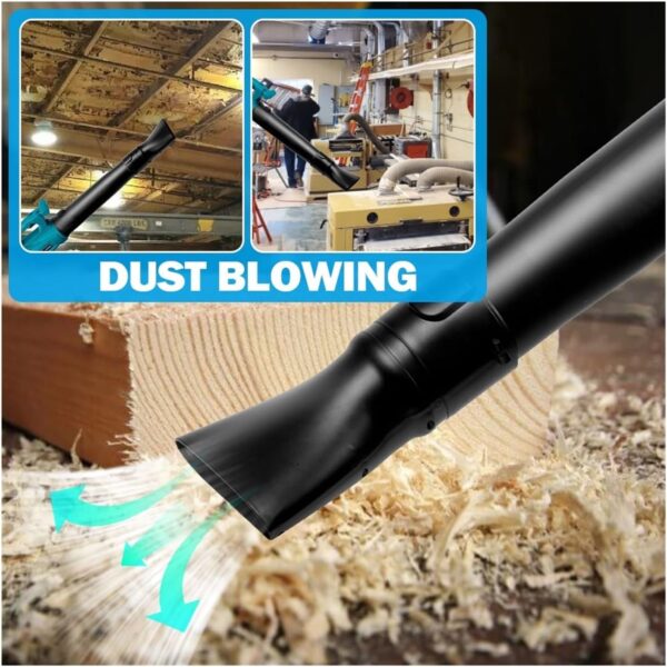 Centrifugal Blower, Electric Blower 2000W 6-speed Speed Regulation For 18V Battery Leaf Blower, Clean Fallen Leaves Dust Snow Tool(Option 2) - Image 6