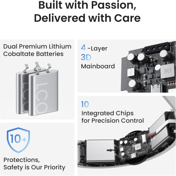 KIWI design K4 Boost Comfort Battery Head Strap Accessories for Meta/Oculus Quest 3/3S, Dual Charge the VR Headset and Battery Strap in 2.5h - Image 5
