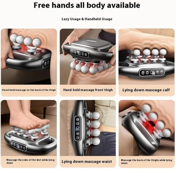 16-Drive 8- Massage Gun Set, 8 Head Gun Deep Tissue, 30 Speed Levels, Quiet Muscle Massage Gun for Back, Shoulders, Legs, Foot, Body Muscle Pain Relief(16 Head) - Image 6