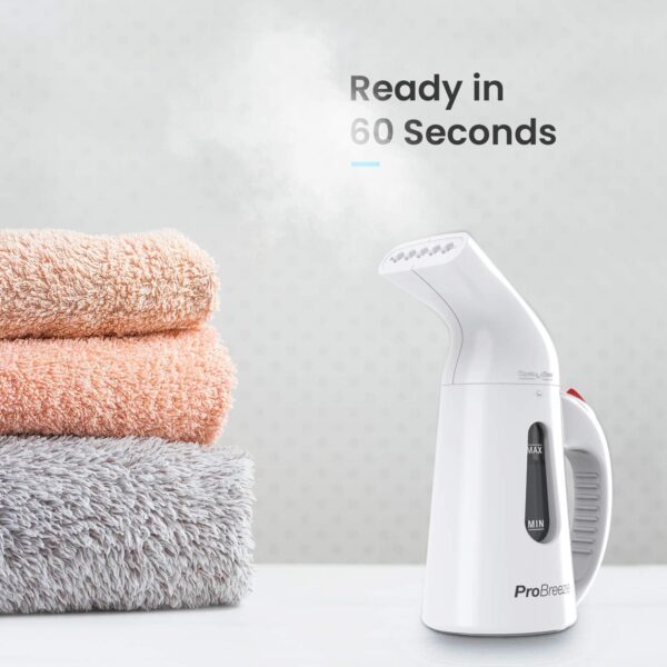 Pro Breeze® Garment Steamer 850 Watt. Compact and Portable Handheld Fabric Steamer with Ultra-Fast Heating Element and Travel Pouch - Image 3