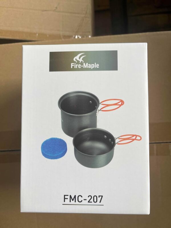 Fire-Maple Camping Pot Bowl Foldable Backpacking Cooking Set Pots for 1 Person 195g FMC-207 Ultralight Outdoor Single Cookware - Image 11