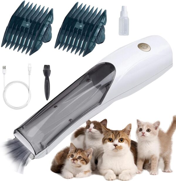 Dog Grooming Vacuum Cat Cutter, USB Quiet Razor, 3-Speed Suction Trimmer, Portable Grooming Kit, Clipper with Home Use Scenario - Image 7
