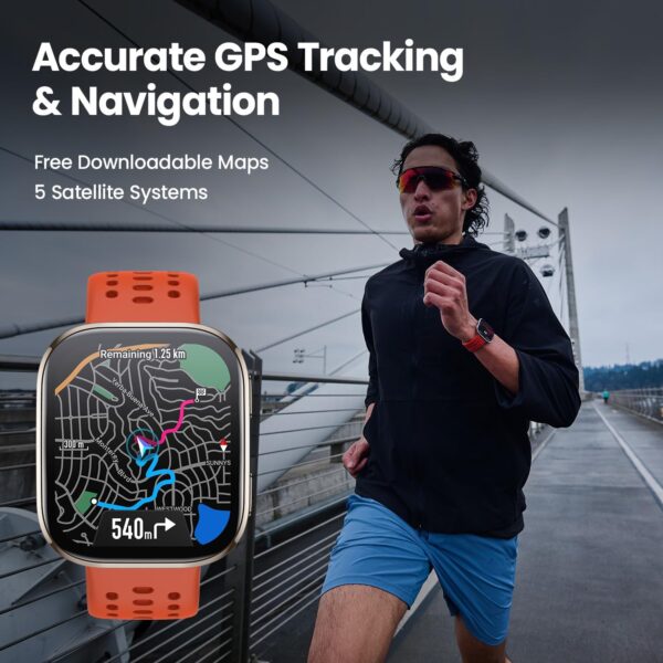 Amazfit Bip 6 Smart Watch 46mm, 14 Day Battery, 1.97" AMOLED Display, GPS & Free Maps, AI, Bluetooth Call & Text, Health, Fitness & Sleep Tracker, 140+ Workout Modes, 5 ATM Water-Resistance, Red - Image 5
