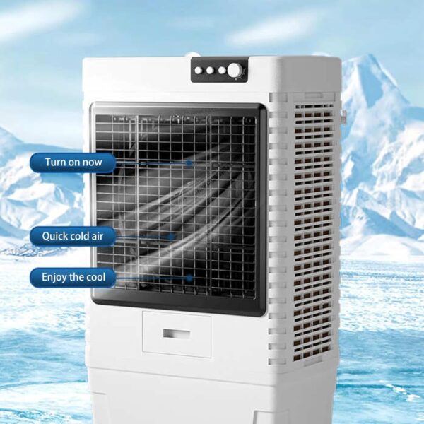 Yajuer Windowless Air Conditioner, Evaporative Swamp Cooler with 3 Speeds and Large Tank, Portable Air Cooler for Room Office Garage Use - Image 4