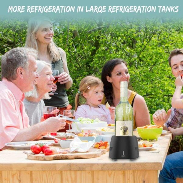 Portable Cooling Cup, Electric Cooler Smart Device Fast-Freezing Mini Mobile Refrigerator Cools for Beverage Wine Beer Cola Birthday Present,A - Image 3