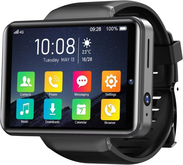 KOSPET NOTE 4G Smartwatch, 2.4" IPS Touch Screen GPS Smart Watch for Men, 3G RAM 32GB ROM Phone Watches with Dual Cameras, Face ID, Heart Rate Monitor, Compatible for Android IOS - Image 2