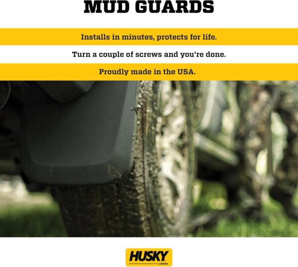 Husky Liners 58391 Black Front Mud Guard (Fits 15-17 Edge will not fit sport models), 1 Pack - Image 5