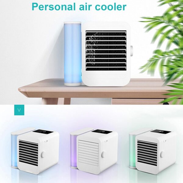 SENECESLI Portable Air Conditioner Cooling Fan with 1-99 Speeds & 2 Modes, 1000ml WaterTank, Timer Function, 4 IN 1 USB C Touchscreen Evaporative Air Cooler with Quiet 7 Color Night Light - Image 7