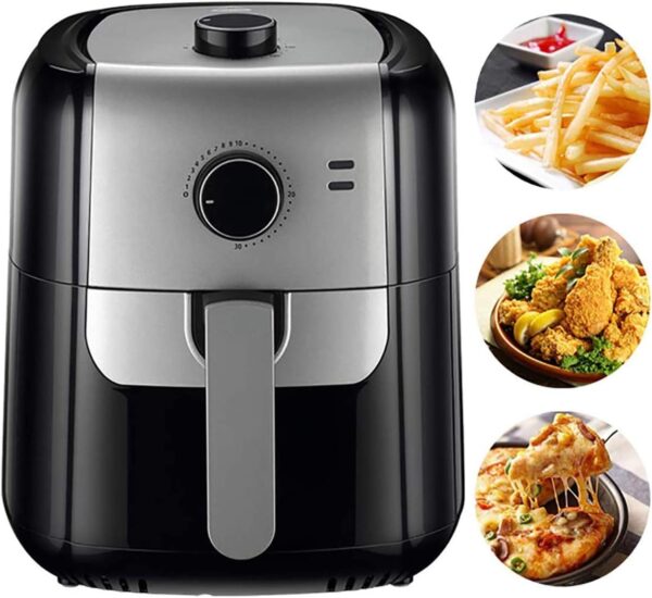 Dbtxwd Low Fat Cooking Air Fryer (1400W 6L) with Rapid Air Circulation System Mechanical Control Timer and Fully Adjustable Temperature Control for Healthy Oil Free - Image 2