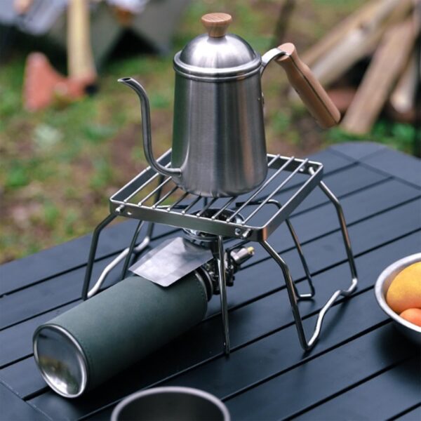 Folding Campfire Grills Stove Stand Stainless Steel Camping Fires Cooking Racks Grills Stove Stand For Outdoor Camping Hiking - Image 5