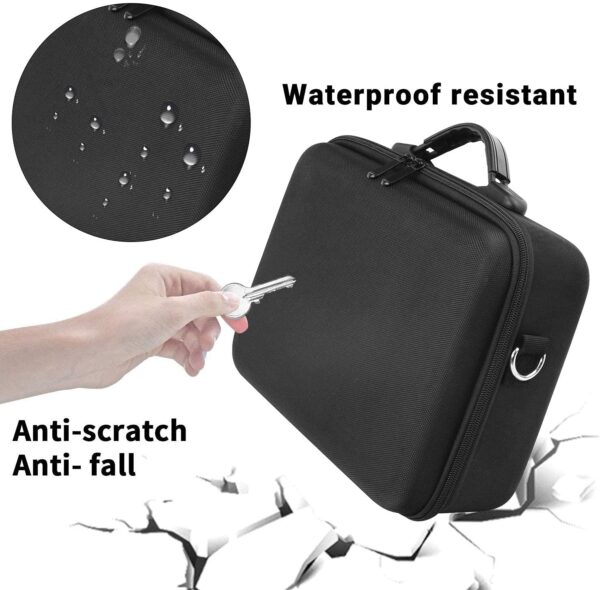 Carrying Case for Hyperice Hypervolt/Hypervolt Plus 5 Attachment Slots Portable Storage Bag Waterproof Anti Shock Hard Shell Case for Hypervolt Massage Device (Case Only) - Image 4