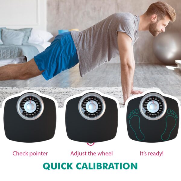 Adamson A25 KG Bathroom Scales - Up to 180kg, Anti-Skid Rubber Surface, Extra Large Numbers - High Precision Weighing Scales for Body Weight - Durable with 20-Year Assurance - New Version - Image 5