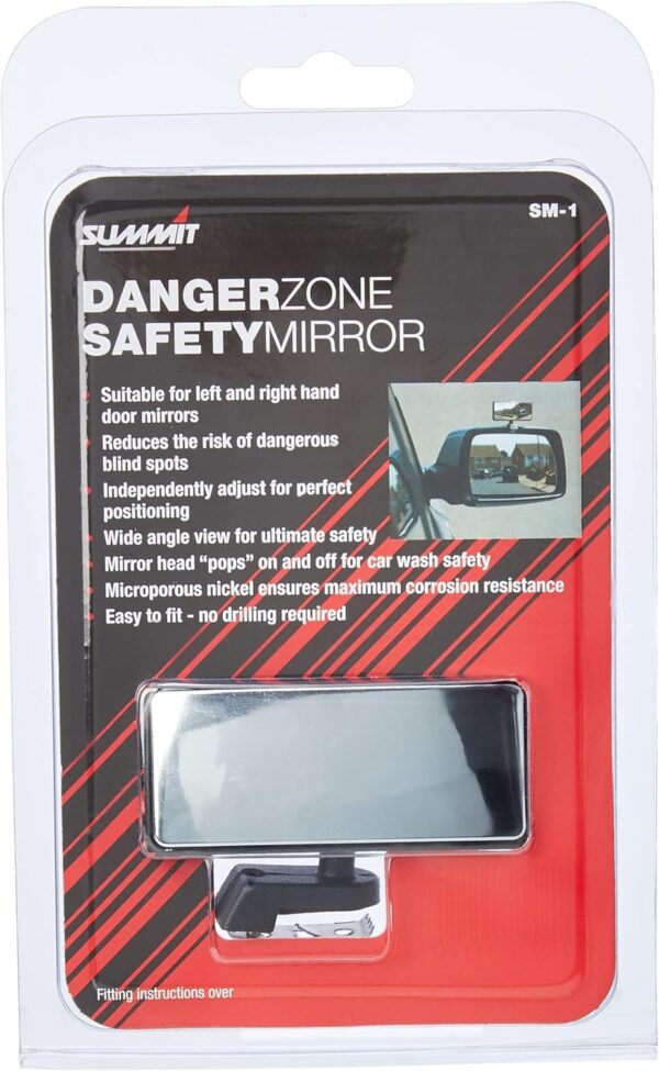 Summit SM-1 Blind Spot Mirror with Clip-On,7.5 x 3cm - Image 5