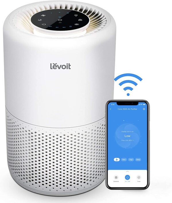 Levoit Air Purifiers for Home Bedroom with H13 HEPA & Carbon Air Filters CADR 187 m3/h & Smart WiFi Air Purifier for Home, Alexa Enabled H13 HEPA Filter, CADR 170m3/h, Remove Allergies - Image 3
