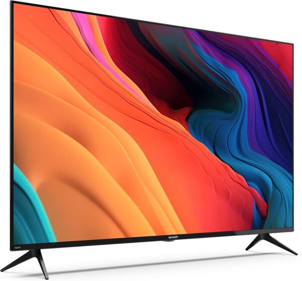 SHARP 4T-C50FL6KL2AB 50 Inch Smart TV 4K LED TV Unit with Google Assistant Hub, Freeview Play & Chromecast Device Built In, Android TV, UHD Frameless Television, 3x HDMI & 2x USB Bluetooth TV – Black - Image 4