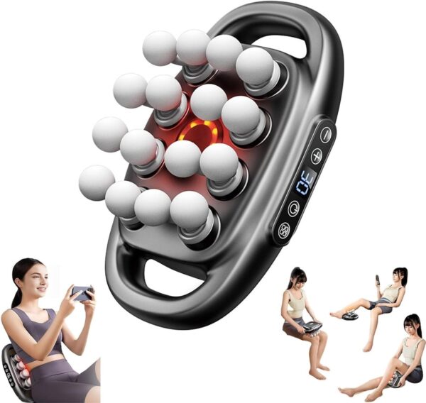 16-Drive 8- Massage Gun Set, 8 Head Gun Deep Tissue, 30 Speed Levels, Quiet Muscle Massage Gun for Back, Shoulders, Legs, Foot, Body Muscle Pain Relief(16 Head) - Image 2