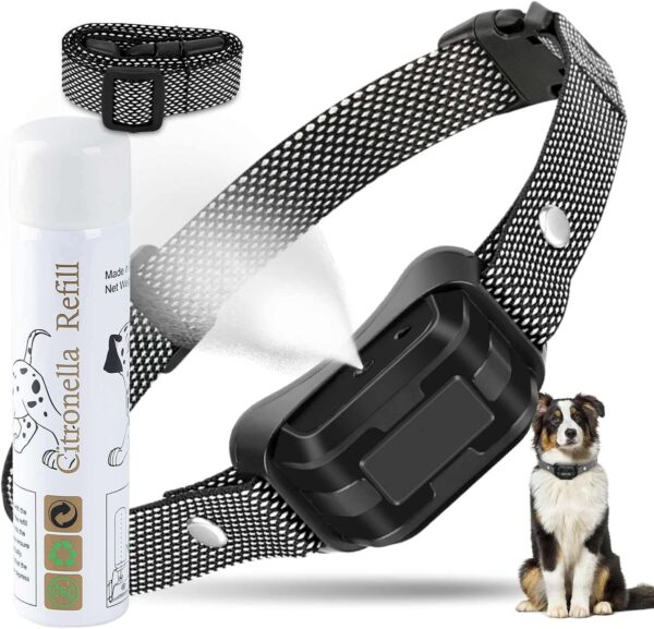 Citronella Bark Collar, Include 1 Refill Automatic Stop Spray Bark Collar for Medium Large Dogs Citronella Dog Dog Bark Collar, Safety Dog Training Collar Rechargeable Anti Barking Collar - Image 2