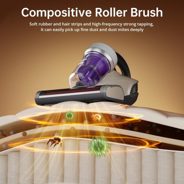 Jimmy JV35 Mattress Vacuum Cleaner, 700W Anti Dust Mite Bed Vacuum Cleaner with UV-C Light, 14 KPa Suction Power Corded Handheld Vacuum for Bed Sheets, Sofa, Pillows and More - Image 7