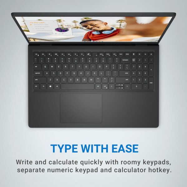Dell Inspiron 15 3535 15.6 inch FHD+ (1920 x 1080) Laptop, AMD Ryzen 5 7520U Processor, AMD Radeon Graphics, 8GB RAM, 512GB SSD, Windows 11 Home, English Keyboard, Carboon Black - Image 5