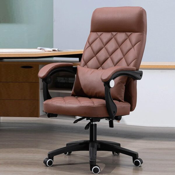 Ergonomic Gaming Chair with Massage Function, Footrest, 360° Swivel, Quiet Wheels, Wide Headrest & Armrests - Ideal for Office, Home, Study, Executive Use - Image 2