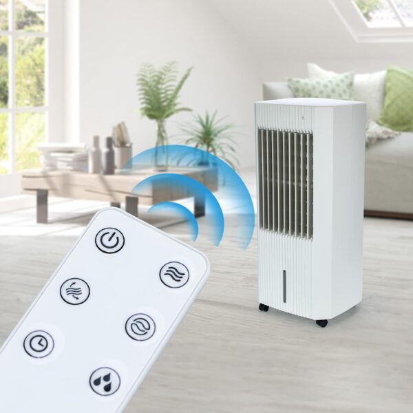STATUS 5 Litre Air Cooler - White - 3 Speed Settings - Remote Control & Timer - 5 Litres Water Tank - 2 x Ice Packs [S5LTRCOOLER1P] - Image 4