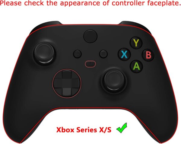 eXtremeRate PlayVital Guardian Edition Black Ergonomic Soft Anti-slip Controller Silicone Case Cover, Rubber Protector Skins with Black Joystick Caps for Xbox Series S and Xbox Series X Controller - Image 3