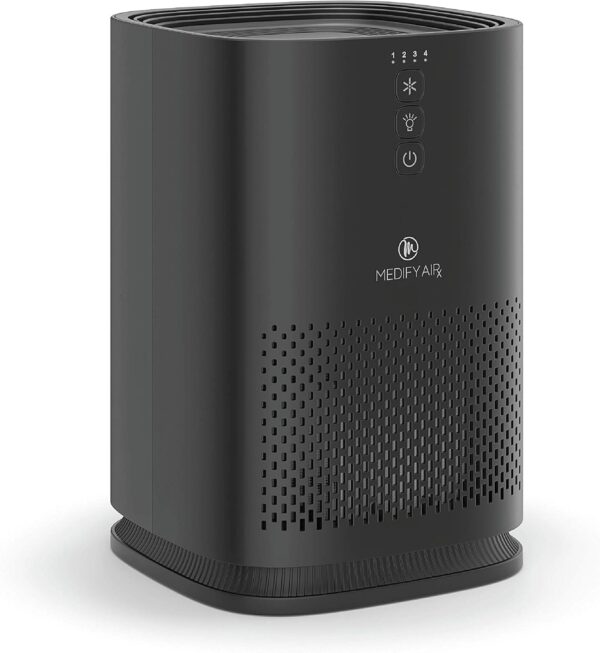Medify MA-14 Air Purifier with H13 True HEPA Filter | 18 sq m Coverage | for Allergens, Smoke, Smokers, Dust, Odors, Pollen, Pet Dander | Quiet 99.9% Removal to 0.1 Microns | Black, 1-Pack - Image 2