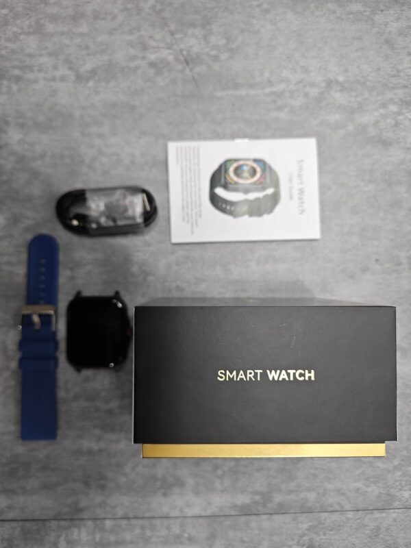 EGQINR Smart Watch, Fitness Watch with HRV/Mett/Heart Rate/Temperature/Blood Oxygen/Sleep Monitor, IP67 Waterproof Smartwatches Compatible with Android IOS Blue - Image 11
