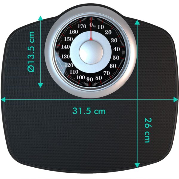 Adamson A25 KG Bathroom Scales - Up to 180kg, Anti-Skid Rubber Surface, Extra Large Numbers - High Precision Weighing Scales for Body Weight - Durable with 20-Year Assurance - New Version - Image 3