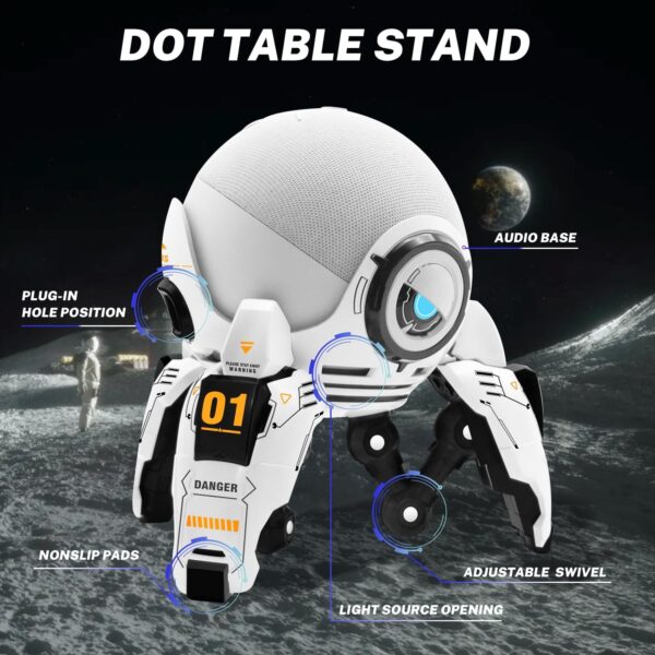 Echo Dot Stand, Echo Dot 4th/5th Gen Table Holder,for Smart Audio Stand to Protect Your Speakers - Image 5