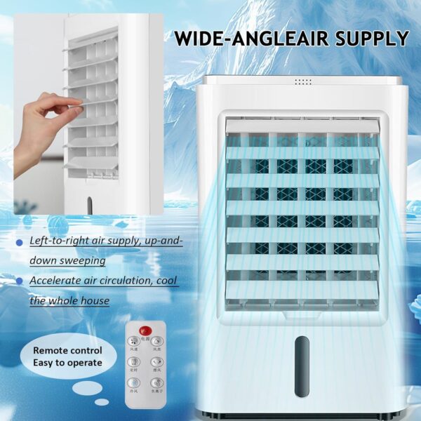 Cplsntaeam Air Cooler, 4L Portable Air Conditioner with 3 Wind Speeds and Timing Function, Evaporative Air Coolers Quiet Desktop Air Cooler Fan for Home Office Dorm Camping,12V - Image 5