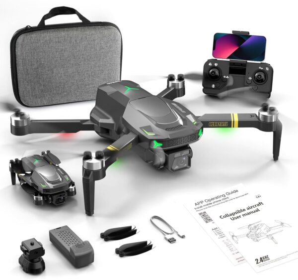 Drone with Camera, 1080P HD Foldable Drone with Gravity Control, Gesture Selfie, Altitude Hold, 360° Flip, One Key Start, 1 Batteries – Beginner-Friendly Toy for 12+ Boys and Girls - Image 2