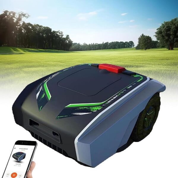 YLANMEI Robotic Lawnmower with App with Docking Station(Cordless Lawn Mower Robot Up to 1500 sq m & Up to 25% Gradient 20-55 mm Cut Height Up to 120 Minutes Runtime),A - Image 2