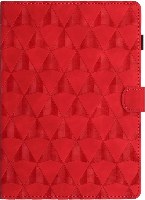 LMFULM® Case for Amazon Fire HD 8/8 Plus 2020 10th Gen (8.0 Inch) PU Leather Case Protective Shell Wallet with Sleep/Wake Stand Case Flip Cover Holster Wave Print Red - Image 3