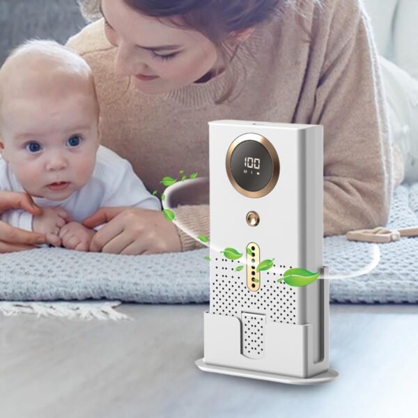 Room Air Purifier - Kitchen Air Cleaner | Air Purifier With 1800mAh Battery | Air Purifiers For Bedroom | Kitchen Air Cleaner | Desktop Air Purifiers Bedroom Home Filter Cleaner For Better Sleep Odor - Image 3