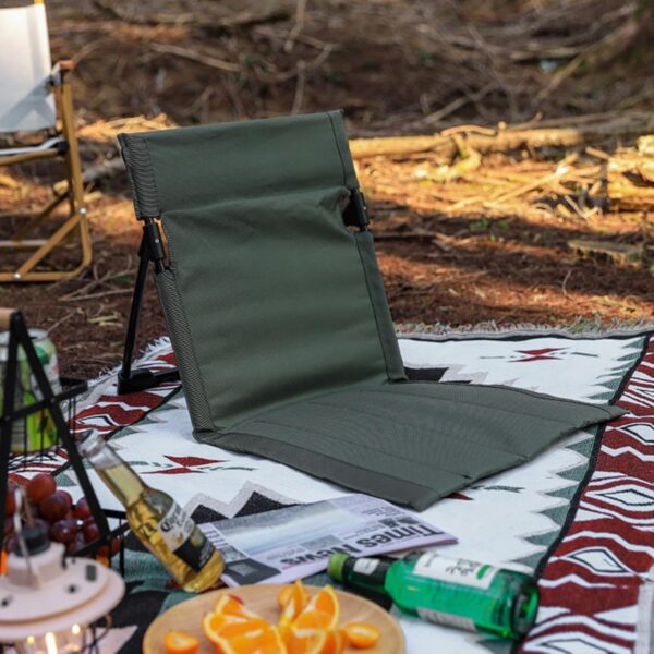 Legless Beach Chair - Portable Sand Chair, Lightweight Foldable Seat | Travel Integrated Backrest Chair, Comfortable Low Profile Chair for Camping, Outdoor Events, and Relaxing on The Beach - Image 5