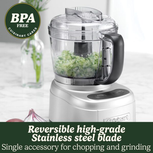 Cuisinart Mini Prep Pro - Mini Chopper and Compact Processor in 1, Multifunctional, Reversible Stainless Steel Blade, BPA Free 900ml Work Bowl, Compact Powerhouse, Dishwasher Safe Parts - Image 6