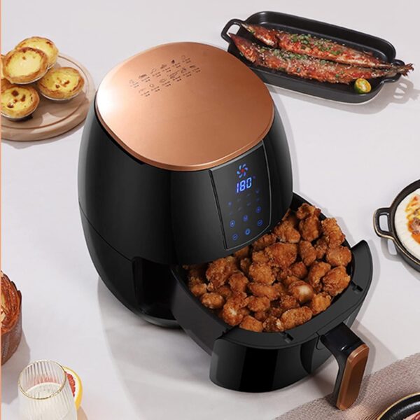 Air Fryer With 5.5L Frying Basket, Oil-free Cooking, Baking And Grilling, Smart Touch Timed Frying, Suitable For Ovens For 4-5 People - Image 2