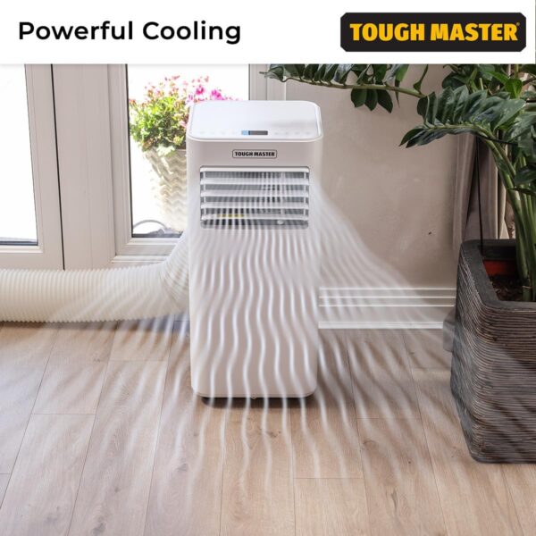 TOUGH MASTER Air Conditioning Unit 9000 BTU, WiFi enabled, 24 Hour Timer, Smart Sleep Mode & Window Venting Kit A/C 4-in-1 Portable Air Conditioner, Dehumidifier, Ventilation, Cooling Fan - Image 3