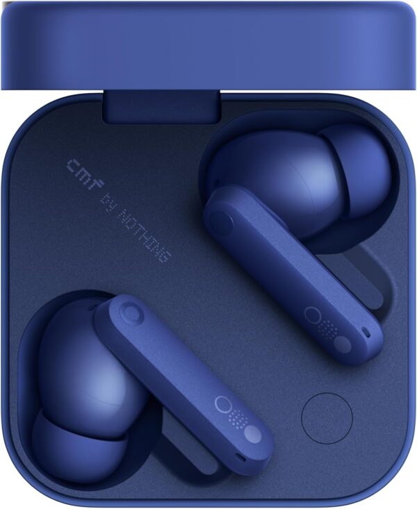 CMF by Nothing Buds Pro 2 Wirelesss earphones with HiFi sound, 50 dB Smart Active Noise Cancellation, 6 HD mics and Spatial Audio - Blue - Image 2