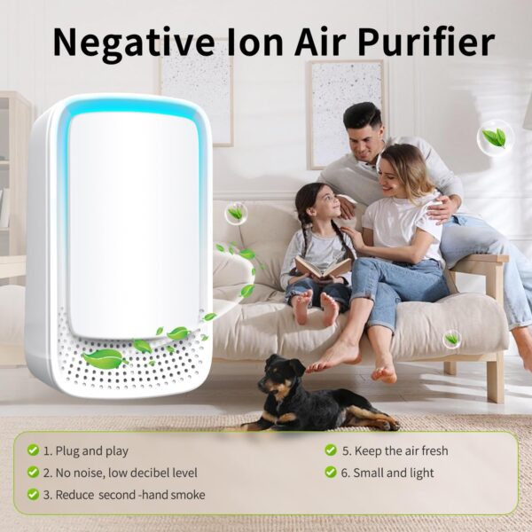 Air Purifier, Dayear Plug-in Negative Ion Air Purifier for bedroom/home, Purify Smell, Suitable for Toilets/Living Room/Pet Room(3 Pack) - Image 3