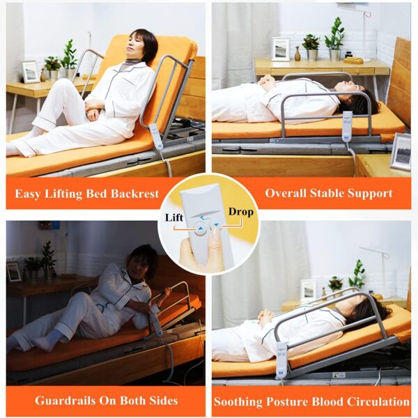 WTTTTW Electric Lifting Bed Backrest for Sitting Up in Bed, Multi-Angle Adjustable Bed Chair Tummy Tuck Pillow, Foldable Bed Backrest for Shoulder Back Support Rest - Image 7