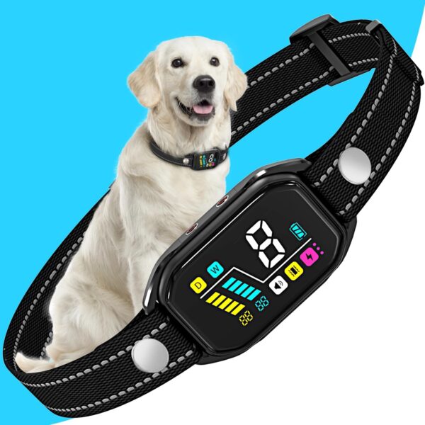 Smart Anti Bark Collar for Small Medium Large Dogs, Smart Training Collar with 8 Adjustable Sensitivities, Beep and Vibration - Image 2
