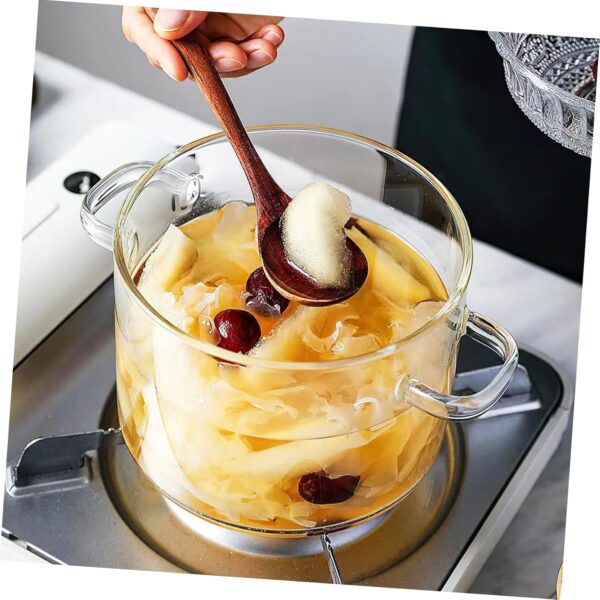 VINTORKY Instant Noodle Pot Lid Glass Soup Pot Cooking Pot Heat Resistant Stove Bowl Glass Home Cooking Pot Easy to Use - Image 4