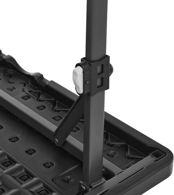 Amazon Basics Square Folding Table with Carrying Handle, Indoor & Outdoor, Portable, Lightweight, Travel and Dining Table, Picnic, Camping, Black, 86.1 x 86.1 x 74 cm - Image 5