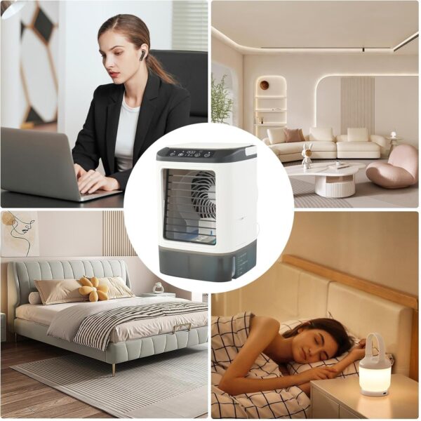 Portable Air Conditioner - AC Cooling Unit Fan, Evaporative Air Cooler | Home Office Personal Portable Air Conditioning System, Advanced Heat Dispersal - Image 5