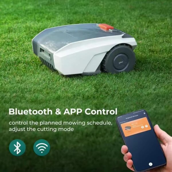 Automatic Robot Lawn Mower with GPS Navigation - Mows Up to 2/3 Acre, 29000 Sq.Ft, APP Control, Schedule, Anti-Theft, Self-Charging, Re-Cutting Capability - Image 3