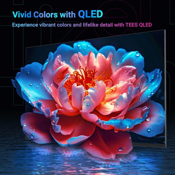 Tees 43 inch 4K QLED Smart TV, Central Stand Design Tizen OS UHD Television with Apple TV+ BBC Netflix Freeview Gaming Hub, MEMC HDR10 Ideal Large Screen for Liaving Room, Made in the UK - Image 5