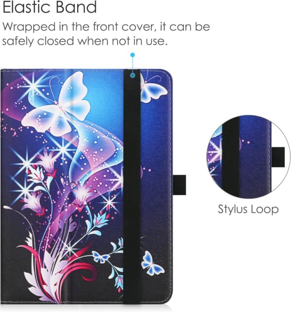 HGWALP Universal Case for 7-8 inch Tablet, Stand Folio Case with Adjustable Silicon Band and Stand - Image 8